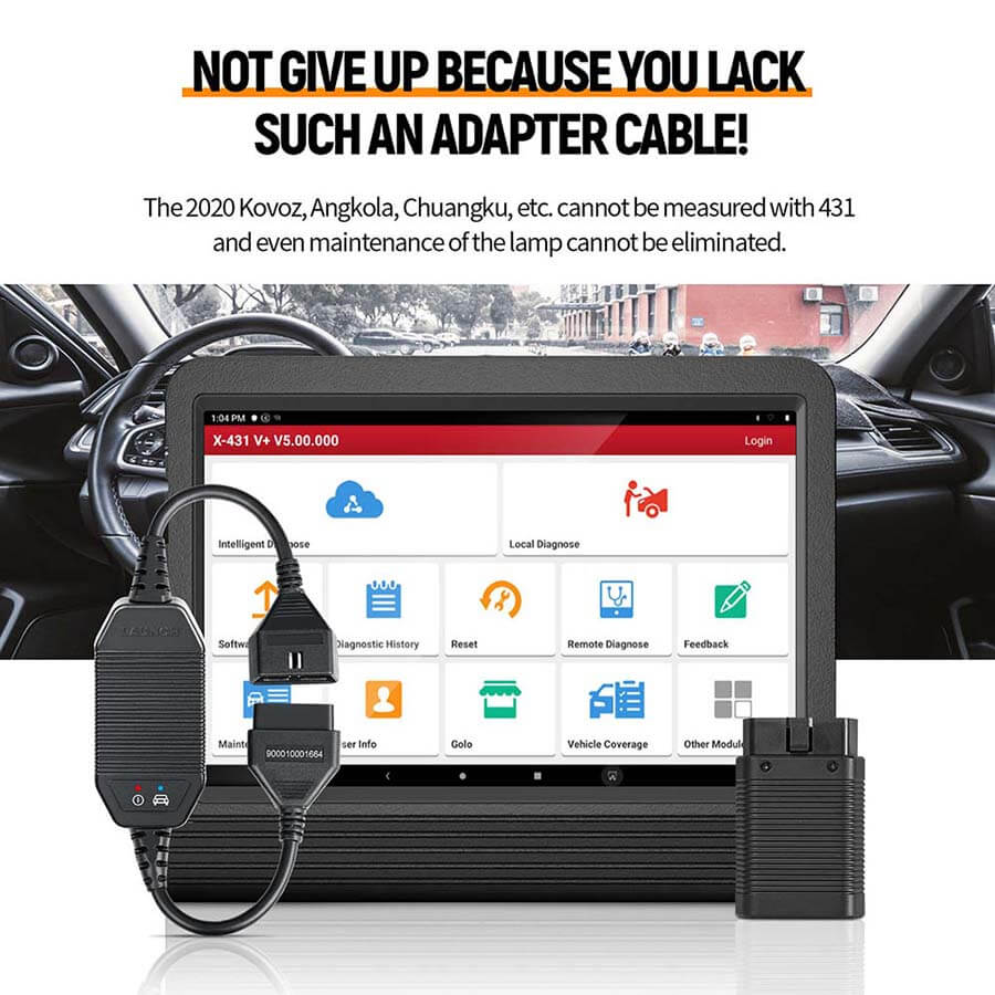 LAUNCH® CAN FD Adapter for X431 OBD2 Scanner - Professional Diagnostic Tool for Car Repair Shops & DIY Auto Mechanics - Compatible with LAUNCH X431 Series