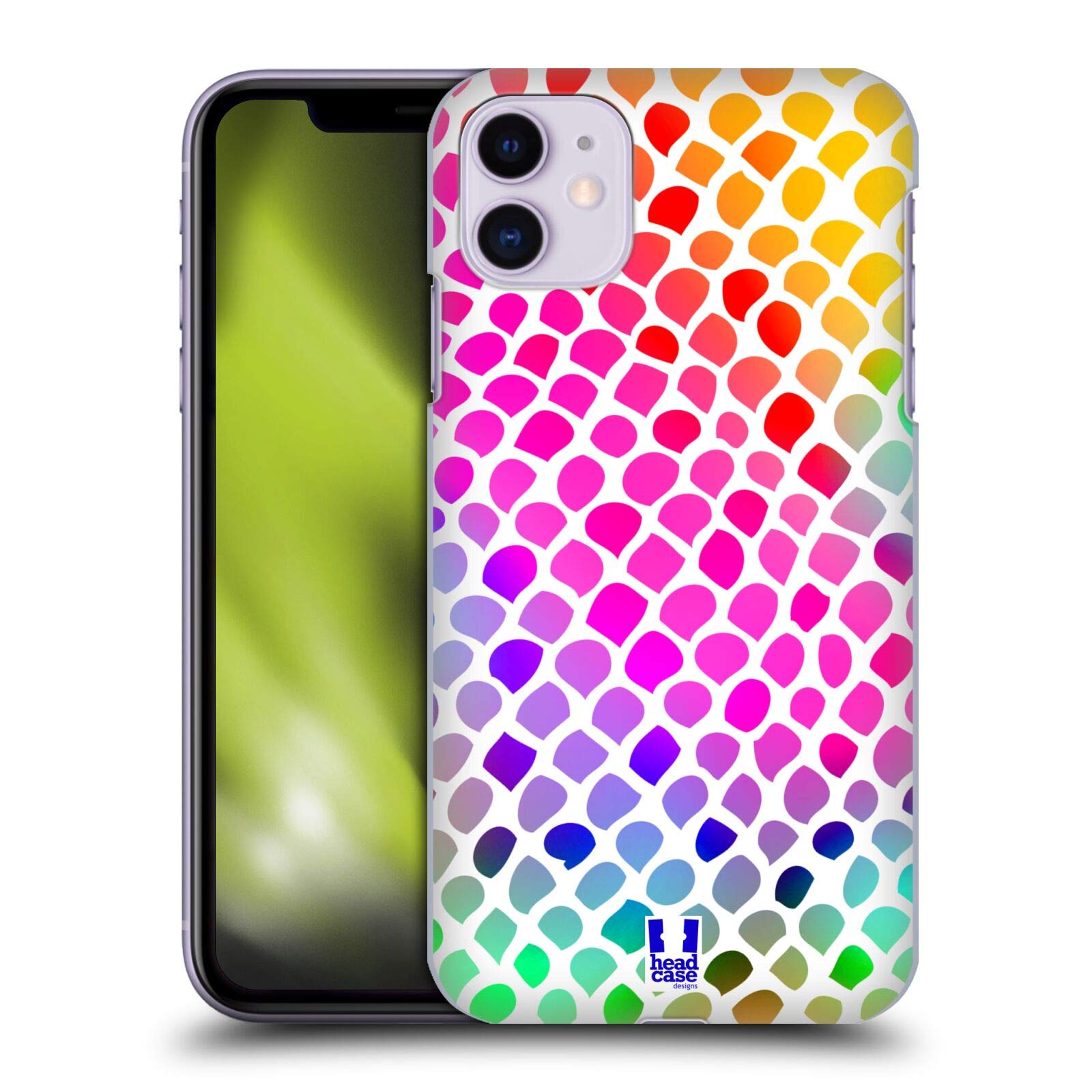 Rainbow Snake Print Hard Back Case for Apple iPhone 11 - Durable Protective Phone Cover with Vibrant Design | Perfect for Everyday Use, Travel & Style Statement