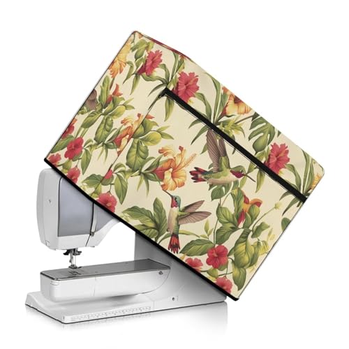 Retro Hummingbird Flower