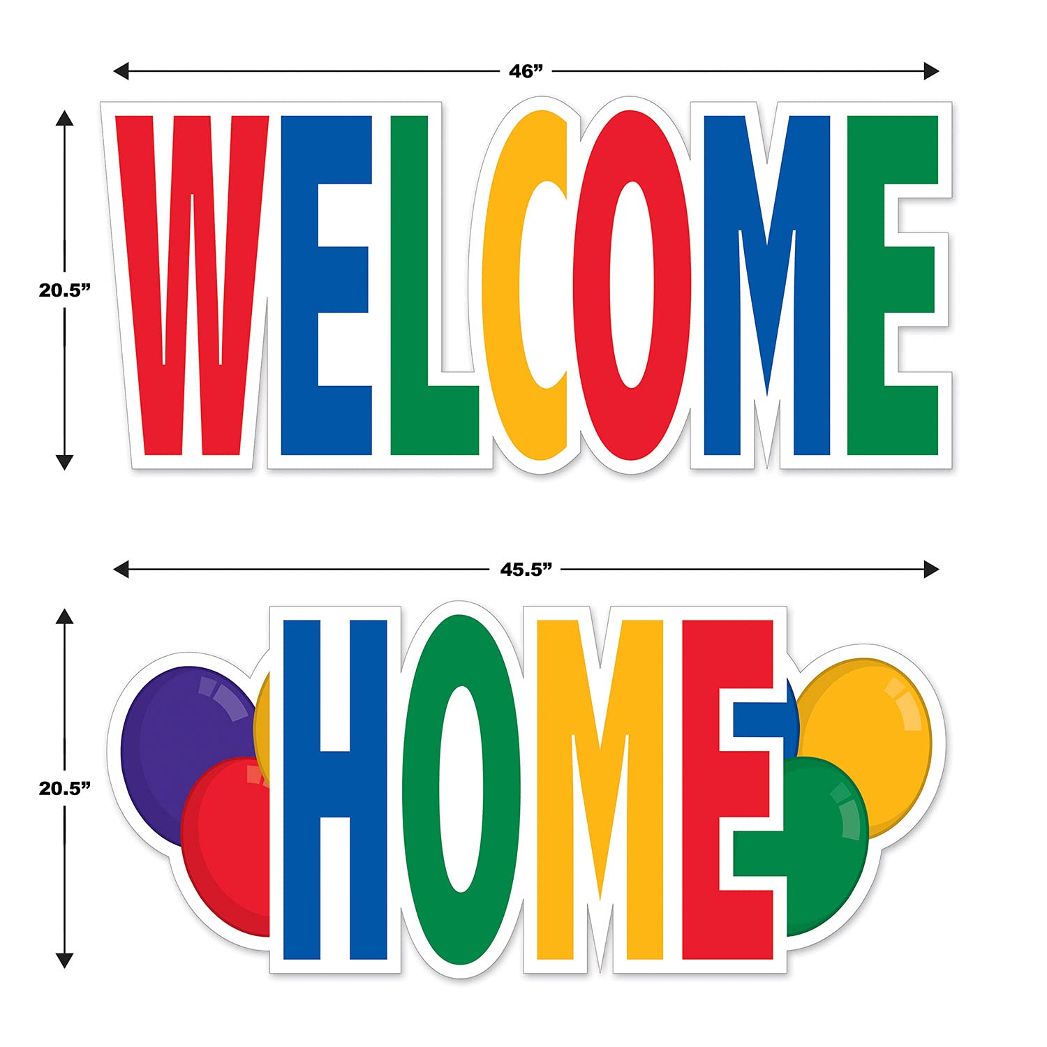 Large Welcome Home Yard Sign with Stakes - Perfect for Homecoming, Reunions & Celebrations - Outdoor Lawn Decor for Parties & Special Events