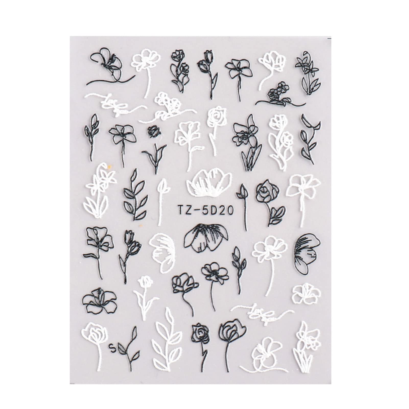 Lovely DIY Camellia Nail Stickers for Women - Perfect for Birthday & Anniversary Gifts
