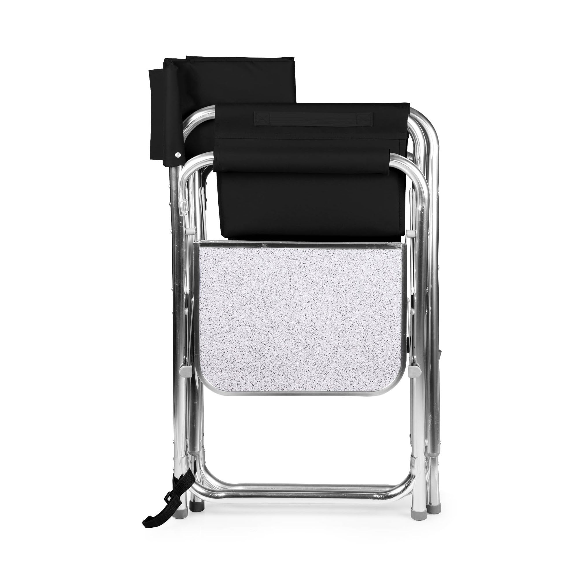 ONIVA - a Picnic Time Brand - Portable Folding Sports Chair with Side Table | Lightweight Beach & Camping Chair for Adults | Perfect for Outdoor Events, Picnics, Beach Trips & Sporting Games (Black)