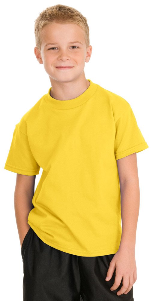 Hanes Authentic Tagless 100% Cotton T-Shirt for Kids - Soft Comfortable Boys & Girls Tee for School, Play & Everyday Wear