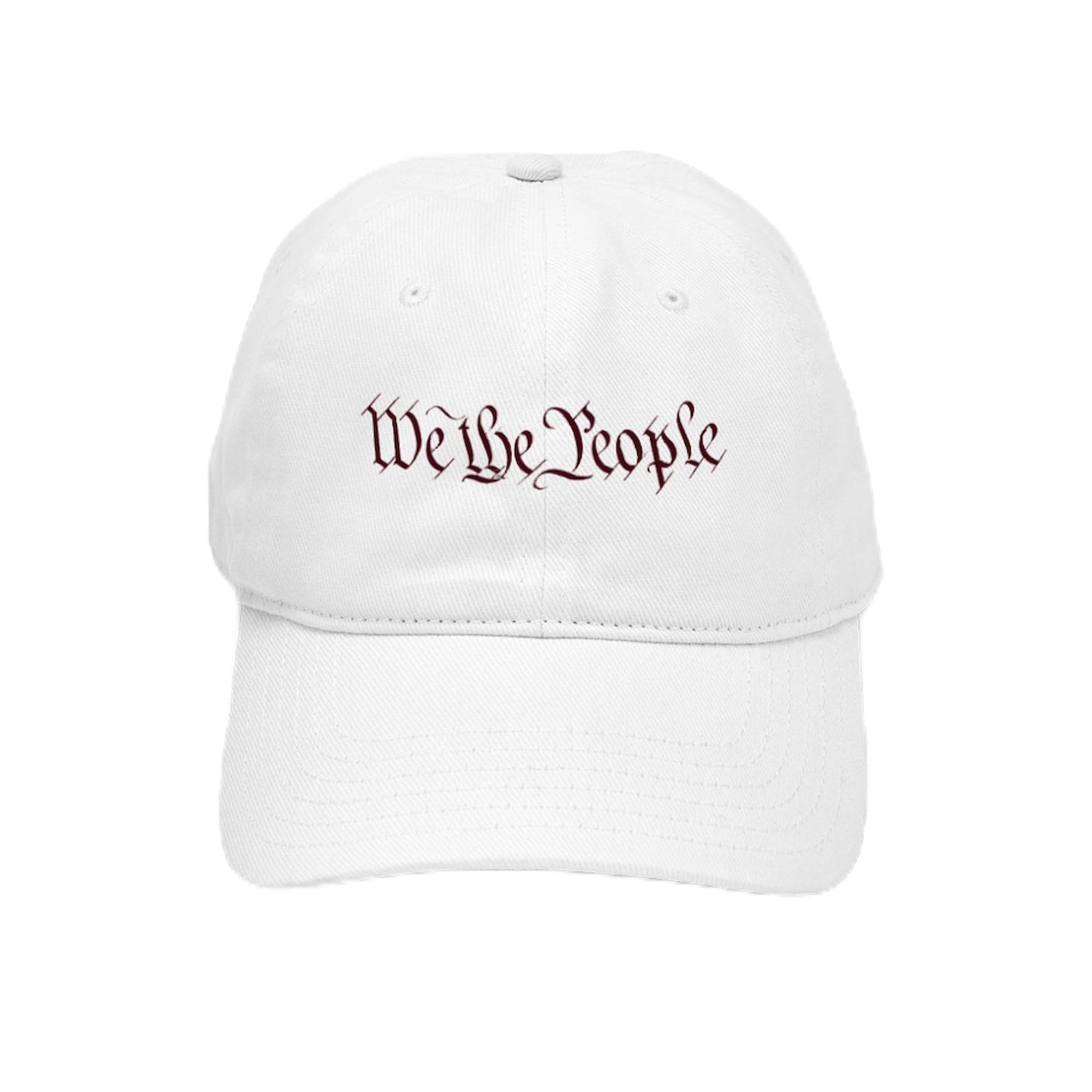 We The People Adjustable Baseball Cap - Patriotic American Flag Hat for Men & Women - Perfect for 4th of July, Political Rallies & Outdoor Events
