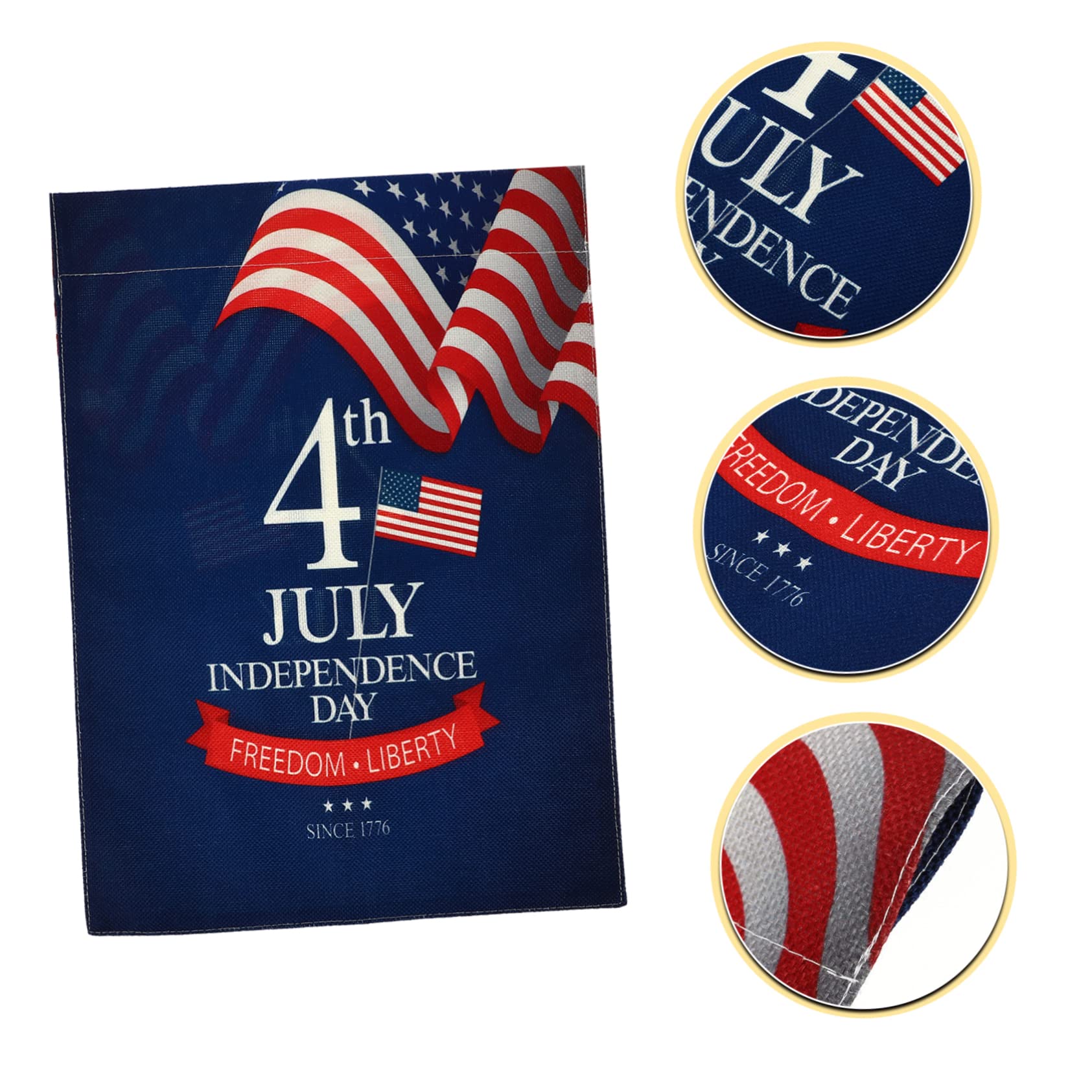 NOLITOY 3-Piece American Independence Day Garden Flag Set - Patriotic July 4th Outdoor Decor with Vibrant Printing for Yard, Porch, and Home Celebration