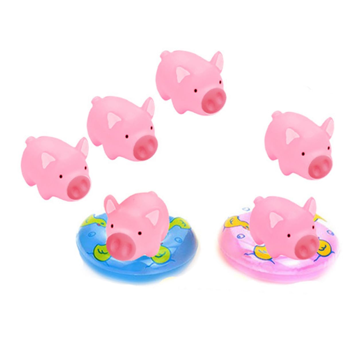 HEMOTON 2-Pack Cute Animal Bath Toys for Kids - Fun Bathtime Floating Toys for Toddlers & Babies - Perfect for Bath Time Play, Sensory Development & Water Play Activities