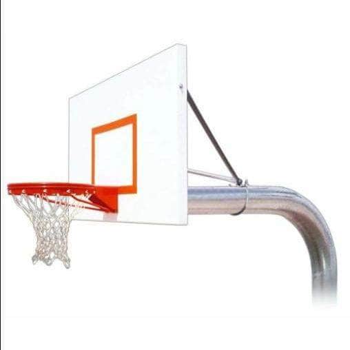 First Team Tyrant In-Ground Fixed Height Basketball Hoop - Durable Outdoor Basketball System for Driveway, Backyard & School Courts