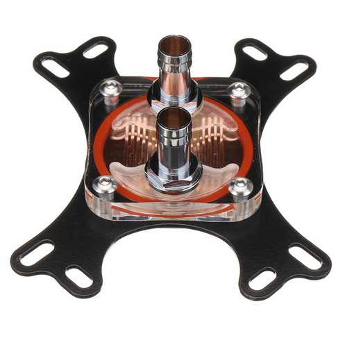 High Performance 50mm Copper Base CPU Water Cooling Block for AM4 Socket - Efficient Liquid Cooling Solution for Gaming PCs and Overclocking Rigs