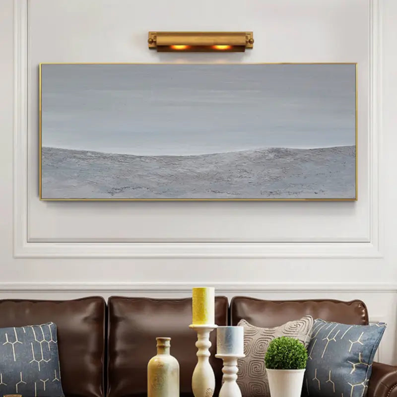 Ocean and Sky Painting #OS 016 - Handmade Canvas Wall Art for Home & Office Decor - Perfect for Living Room, Bedroom or Office