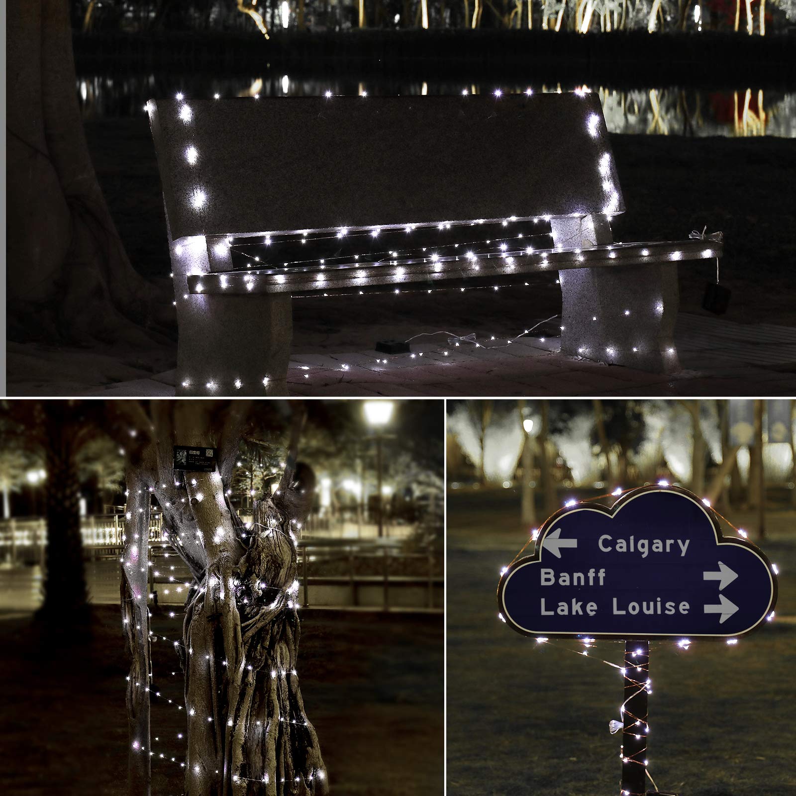 2 Pack LED String Lights - 33ft Battery Operated Mini Fairy Lights with Copper Wire, Cool White Starry Lights for Bedroom, Christmas, Wedding & Party Decorations | Perfect for Indoor/Outdoor Home Decor, Garden, DIY Projects and Special Events