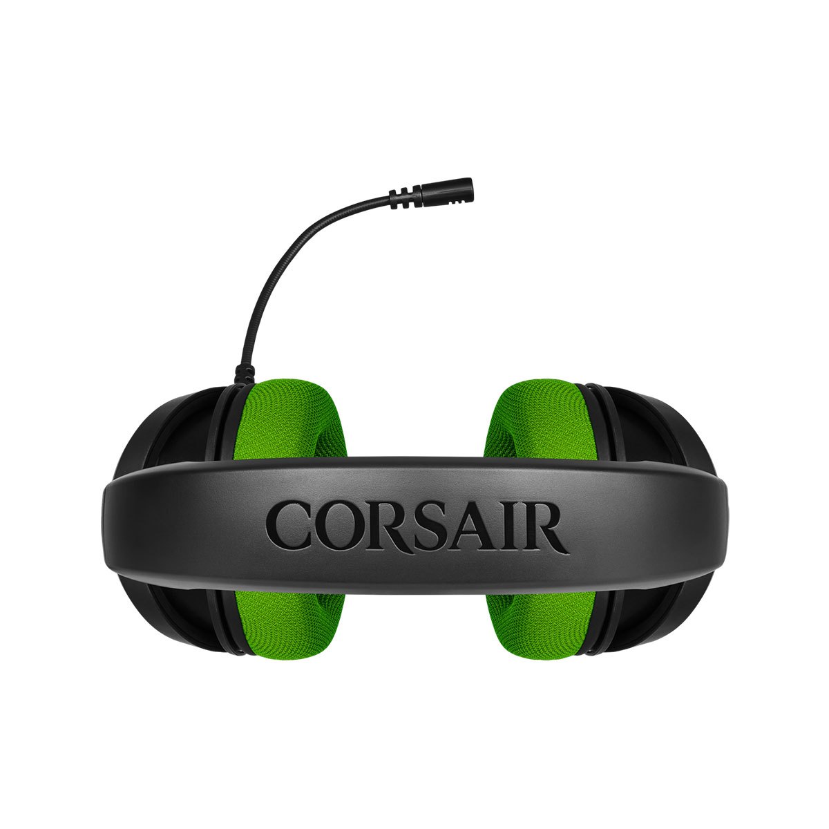 Corsair HS35 Wired Gaming Headset with Noise Isolation - Green | Comfortable Over-Ear Headphones for PC, PS4, Xbox | Perfect for FPS, Streaming & Online Gaming