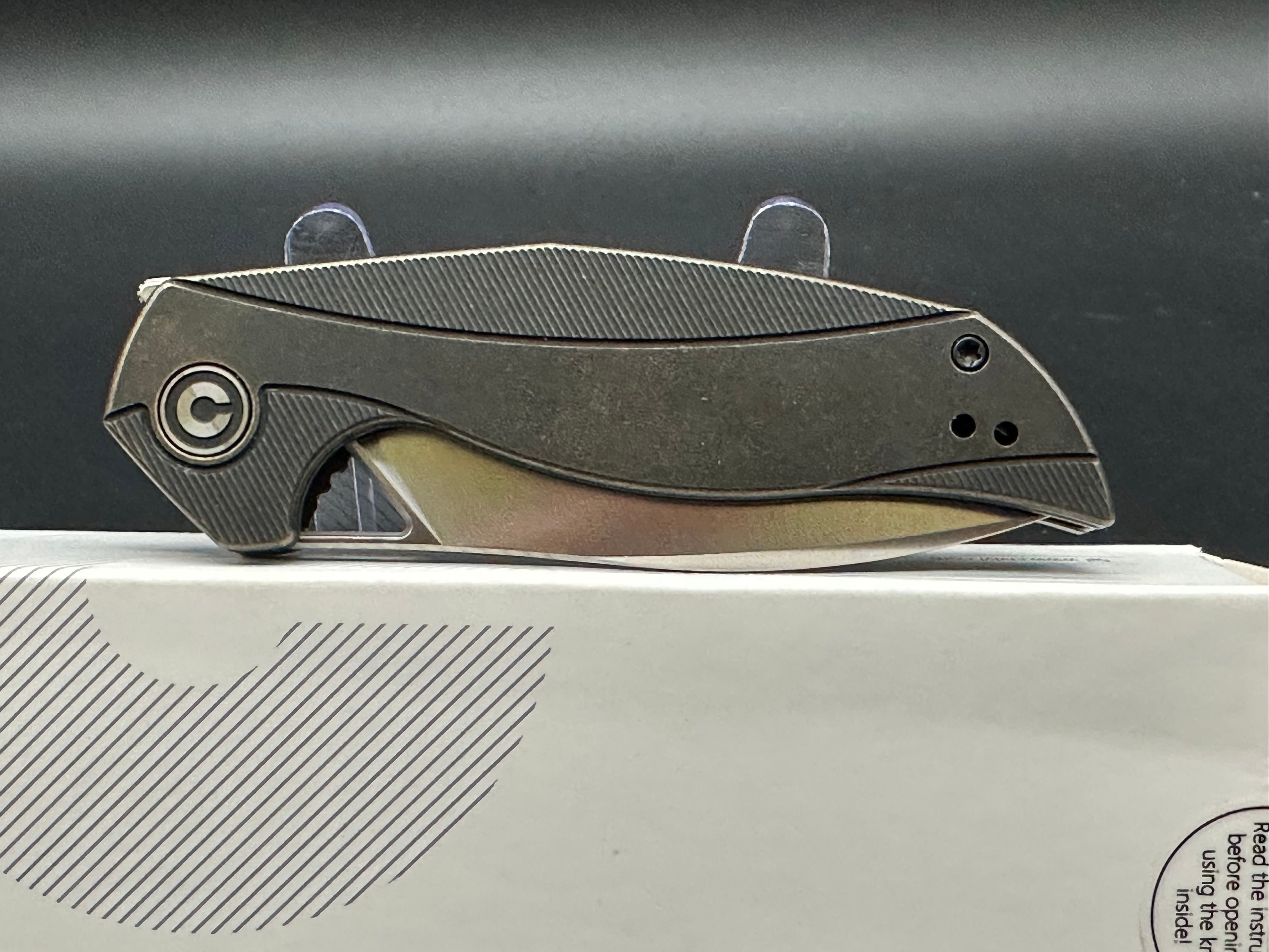 CIVIVI ANTHROPOS Brass Pocket Knife - EDC Folding Knife with Brass Handle, Razor Sharp Blade for Outdoor, Camping & Everyday Carry (EDC) | Perfect for Hiking, Survival & Tactical Use