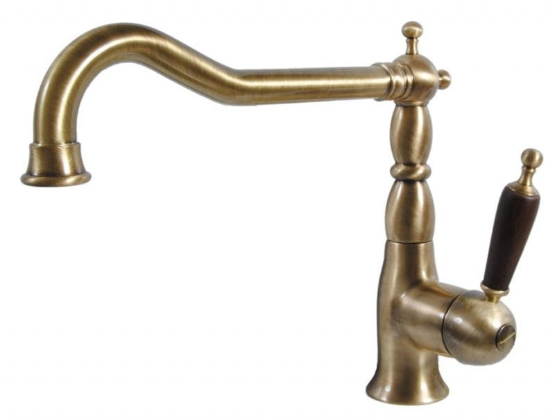 Oxford Bronze/Wood Kitchen Faucet - Modern Touchless Pull-Down Sprayer for Farmhouse & Contemporary Sinks - Perfect for Cooking, Washing Dishes & Home Renovation