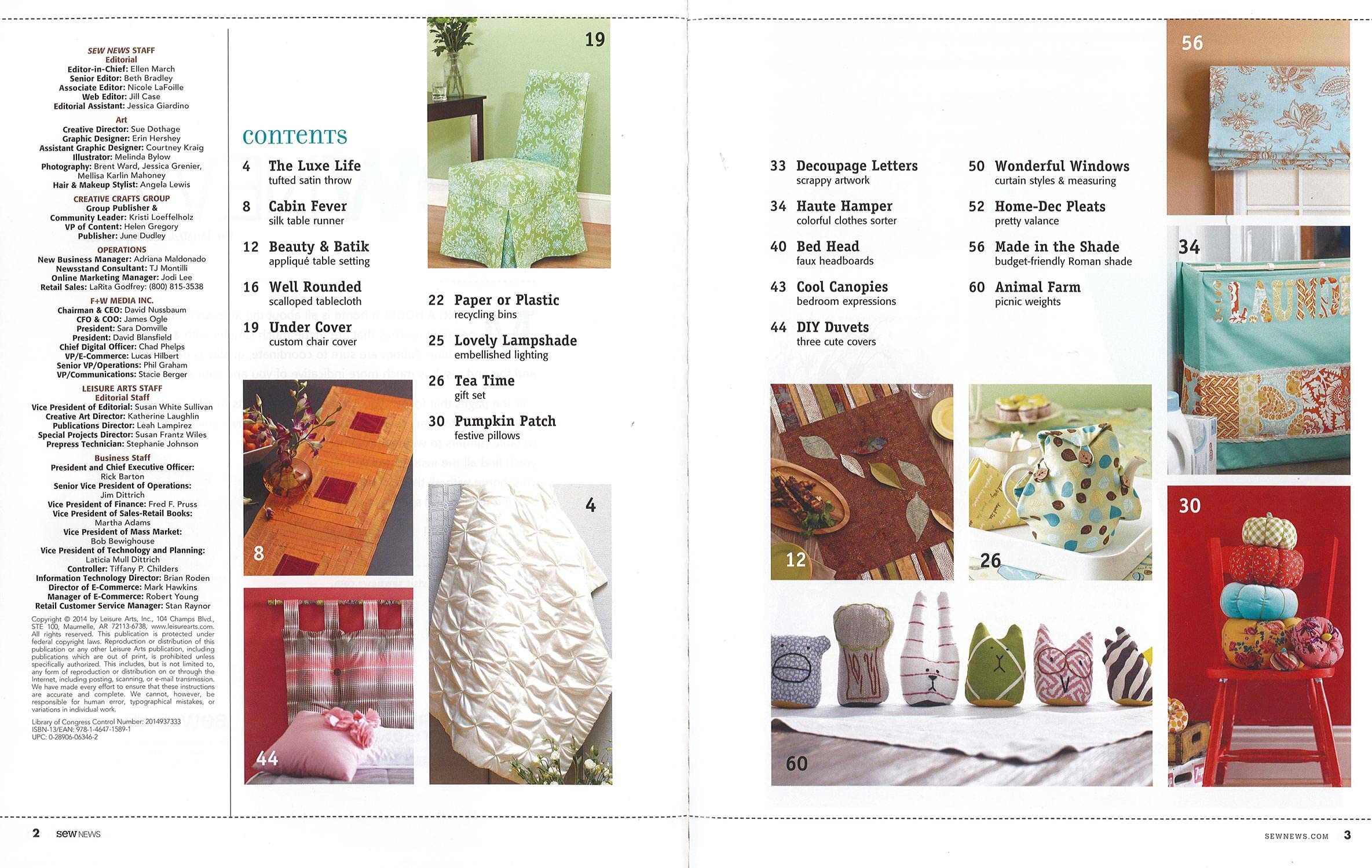Best Sewing Patterns for Home Accessories - Leisure Arts SewNews Collection | DIY Home Decor, Pillow Covers, Table Runners & More