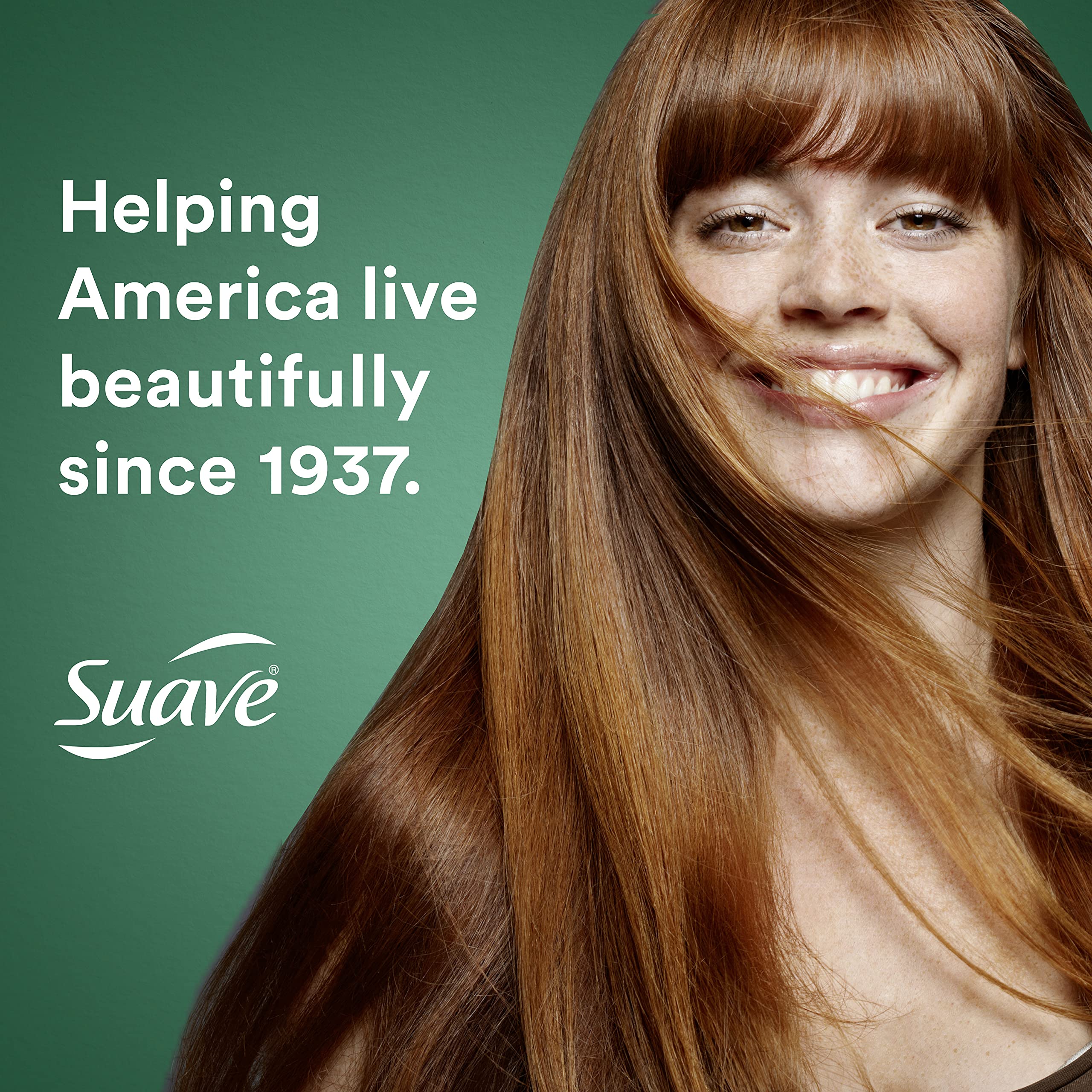 Suave Moisturizing Shampoo with Almond & Shea Butter - Paraben Free 12.6 oz - Hydrating Hair Care for Dry & Damaged Hair - Daily Use at Home or Salon