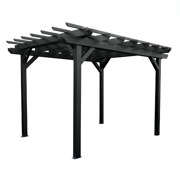 10' x 12' Outdoor Wooden Pergola with Canopy - Garden Patio Shade Structure for Backyard, Deck, Poolside Relaxation