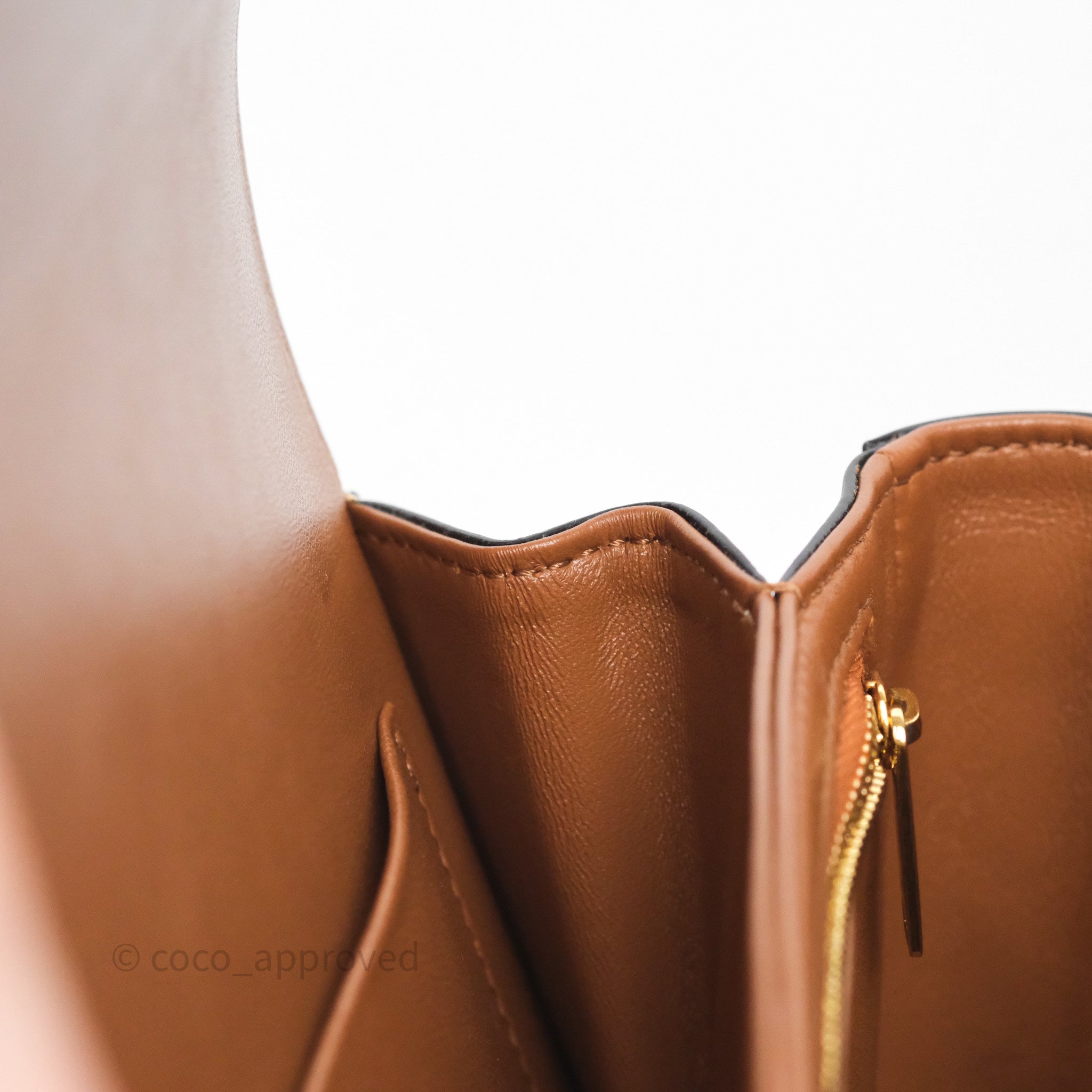 Celine Medium Triomphe Bag in Tan Natural Calfskin Leather - Luxury Crossbody Handbag for Women, Perfect for Work, Travel & Everyday Use