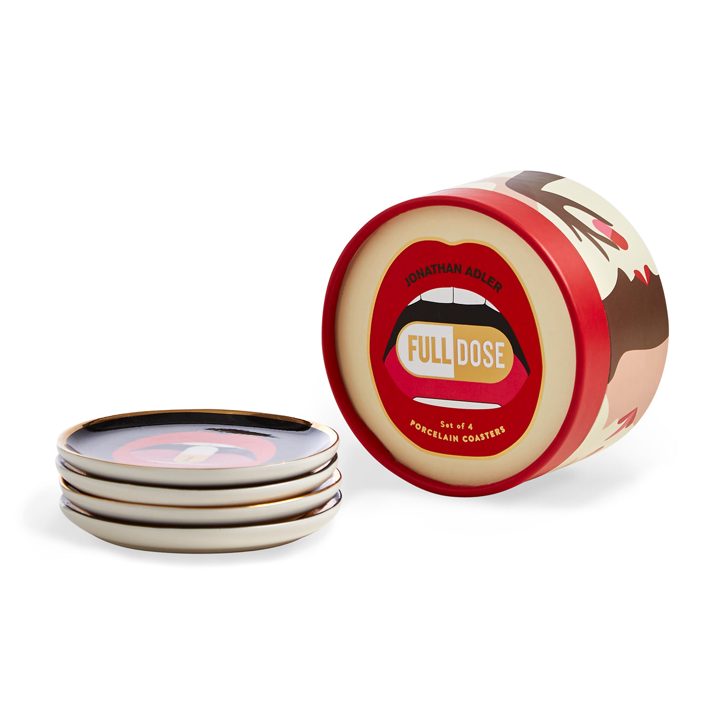 Premium Full Dose Coasters Set of 6 - Absorbent & Durable Drink Coasters for Coffee, Beer & Wine - Perfect for Home, Office & Bar Use