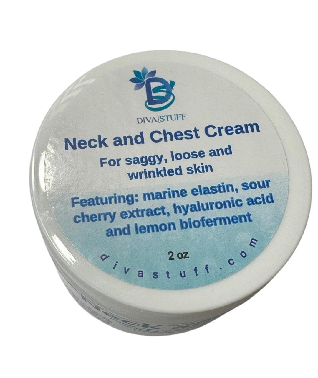 Diva Stuff Neck & Chest Firming Cream for Saggy, Loose & Wrinkled Skin - 2 fl oz Anti-Aging Moisturizer | Perfect for Night Routine & Daily Skincare