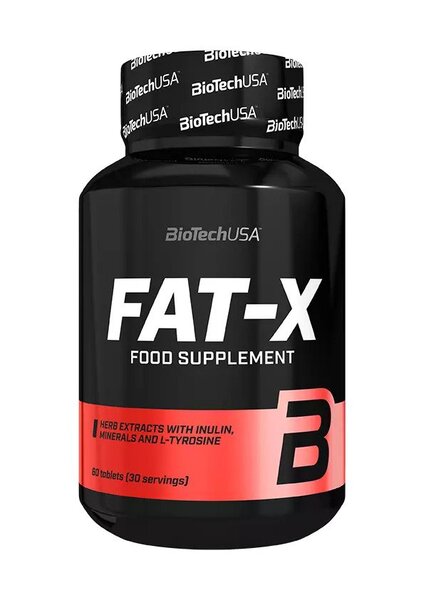 BioTechUSA FAT X Fat Burner Supplement - 60 Tablets for Weight Loss & Metabolism Boost | Supports Energy & Focus for Active Lifestyles