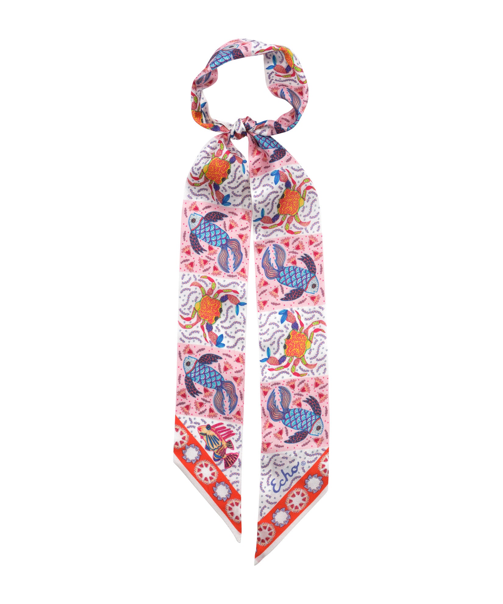 Elegant Crabby Silk Ribbon Scarf - Soft & Lightweight Fashion Accessory for Women - Perfect for Parties, Weddings & Everyday Wear