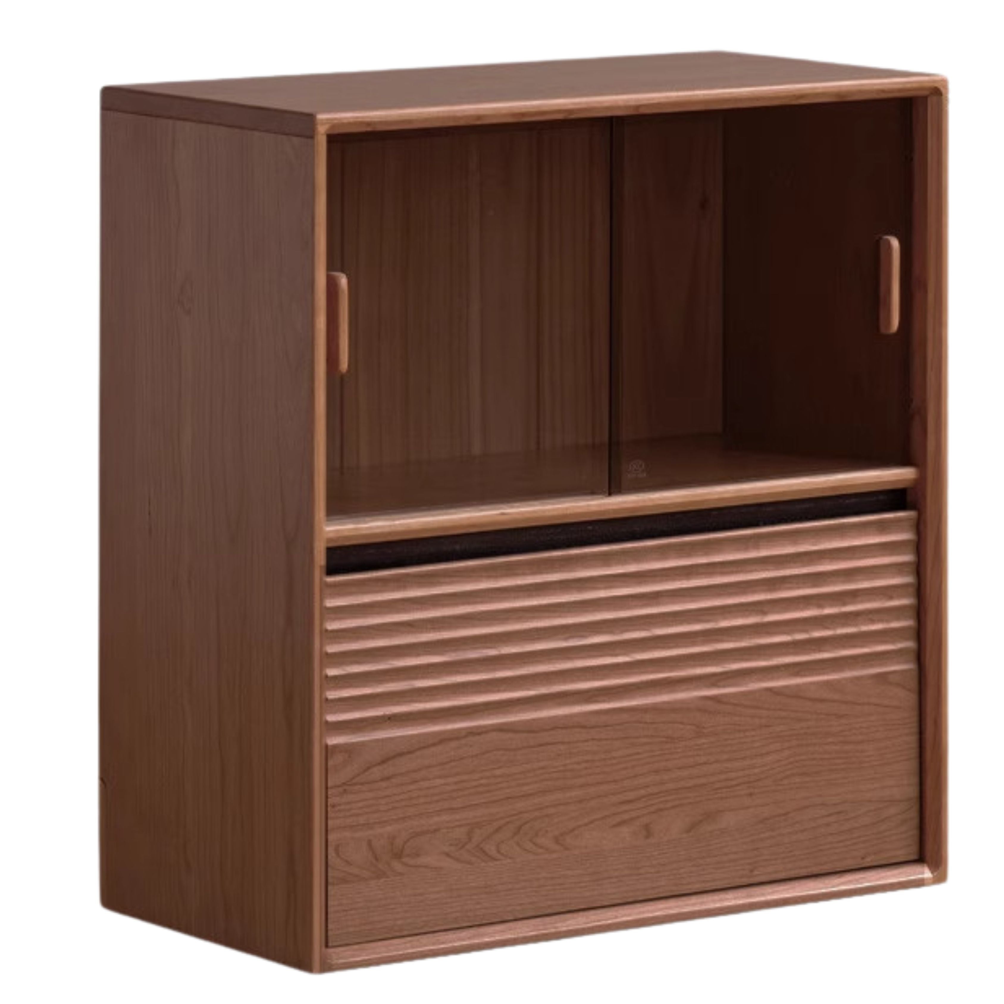 27.5x13.7x29.5 inch / 70x35x75cm / Walnut color / oak single drawer door cabinet