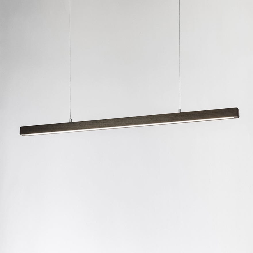 2BY5 Round Edge LED Linear Pendant Light - Modern Slim Hanging Fixture for Kitchen Island, Dining Room & Office Lighting