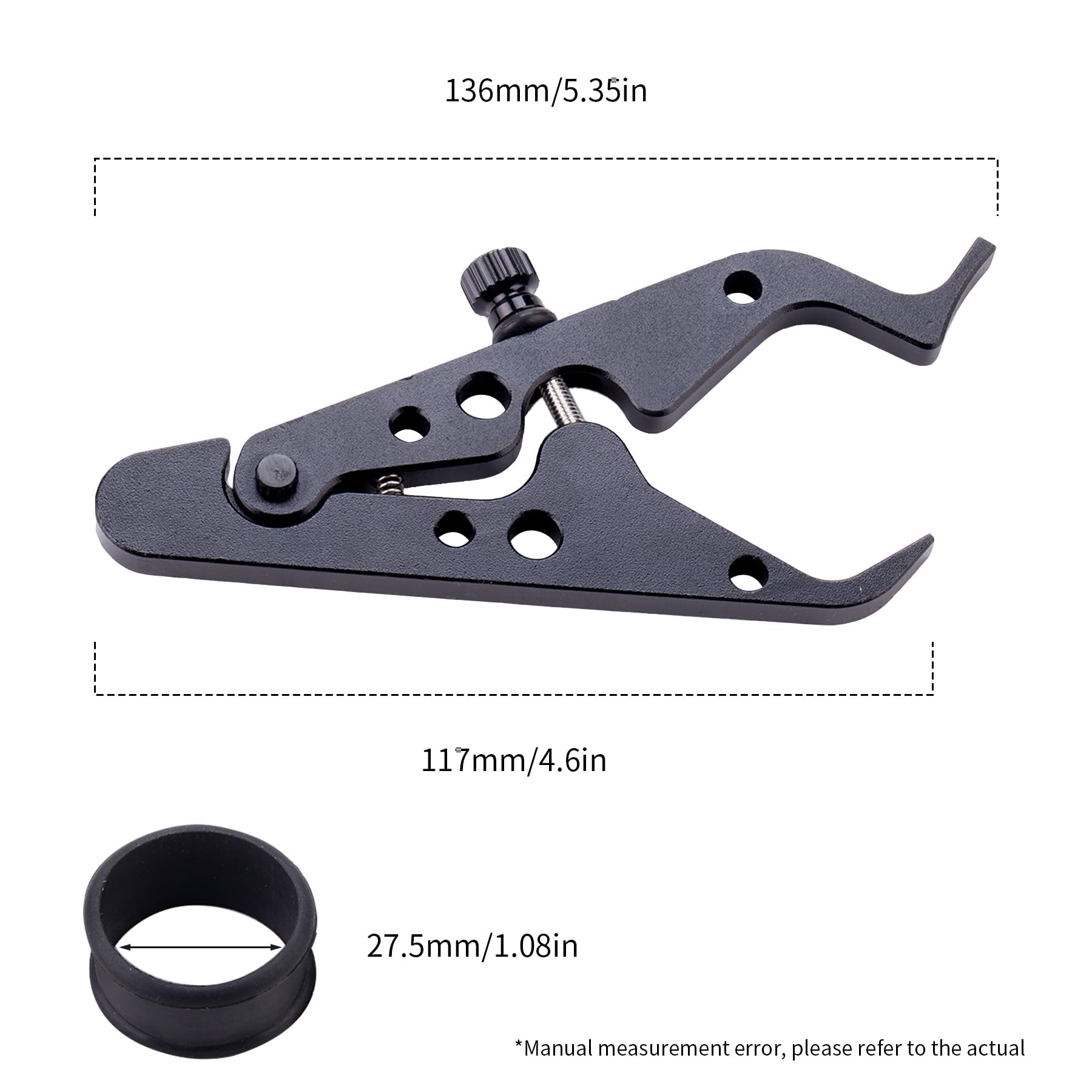 Universal Motorcycle Cruise Control & Throttle Lock - Lightweight Grip Clamp with Silicone Ring for ATV & Bike Rides