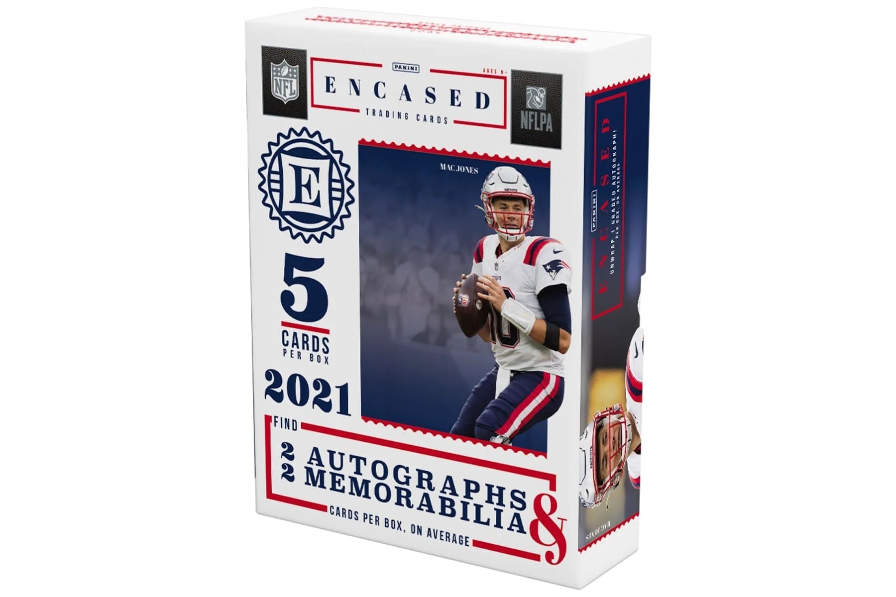 2021 Panini Encased Football Hobby Box - Premium NFL Trading Cards Collection for Collectors & Investors - Perfect for Sports Memorabilia Displays & Fantasy Football Gifts