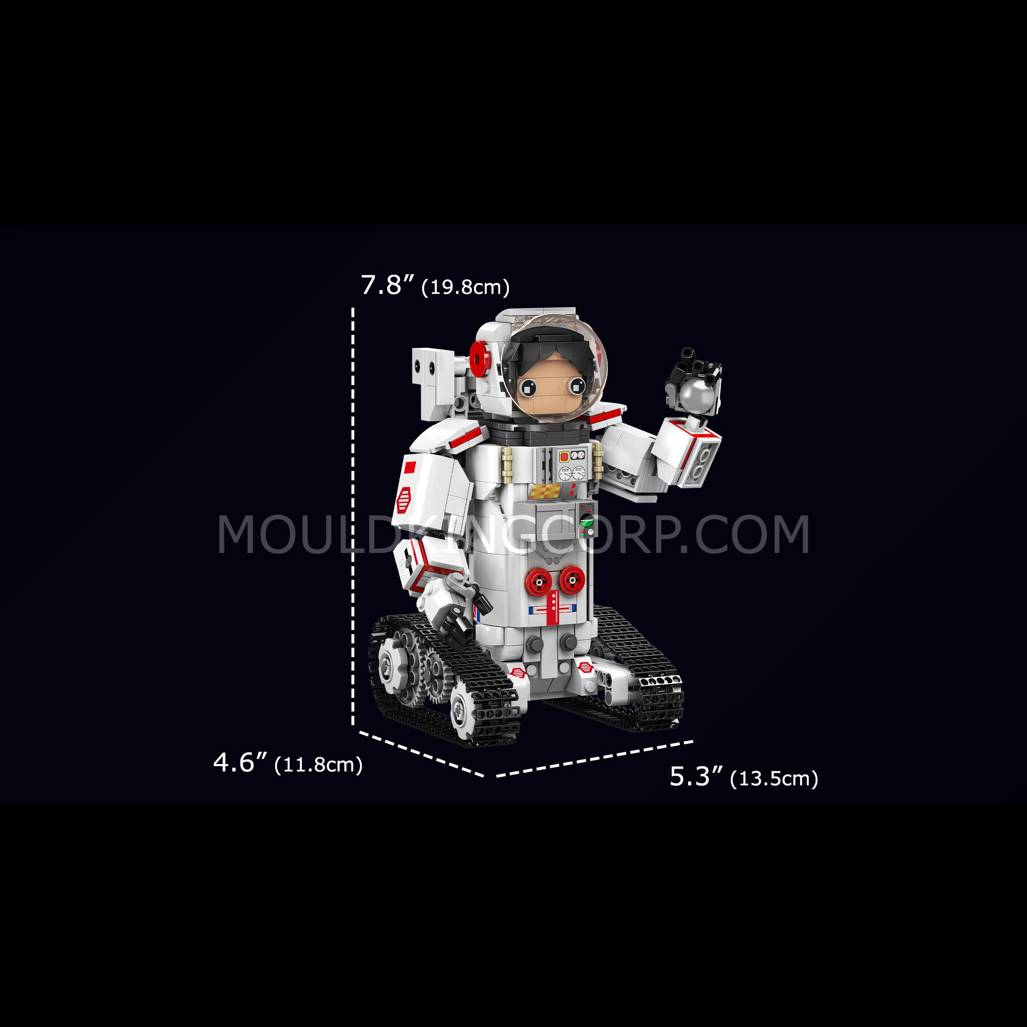 Mould King 13136 Astronaut Robot Building Blocks Set - 493 PCS STEM Educational Toy for Kids & Adults | Space Exploration Play, Gift Idea for Science Lovers