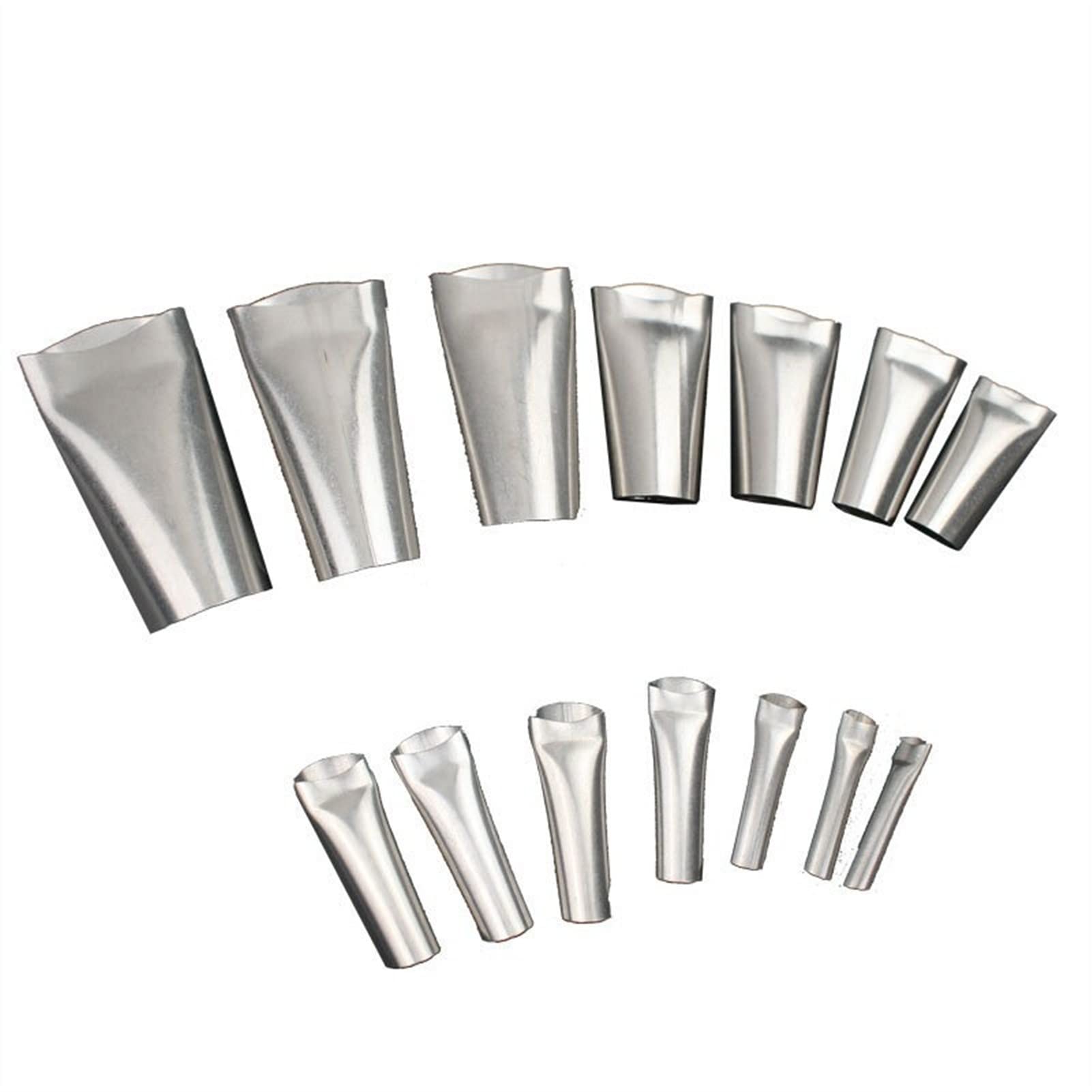 14Pcs Stainless Steel Caulking Finisher Kit - Multi-Purpose Caulk Nozzle Applicator & Silicone Sealant Finishing Tool for Kitchen, Bathroom, Sink Joints - Perfect for DIY Home Improvement and Professional Construction Projects