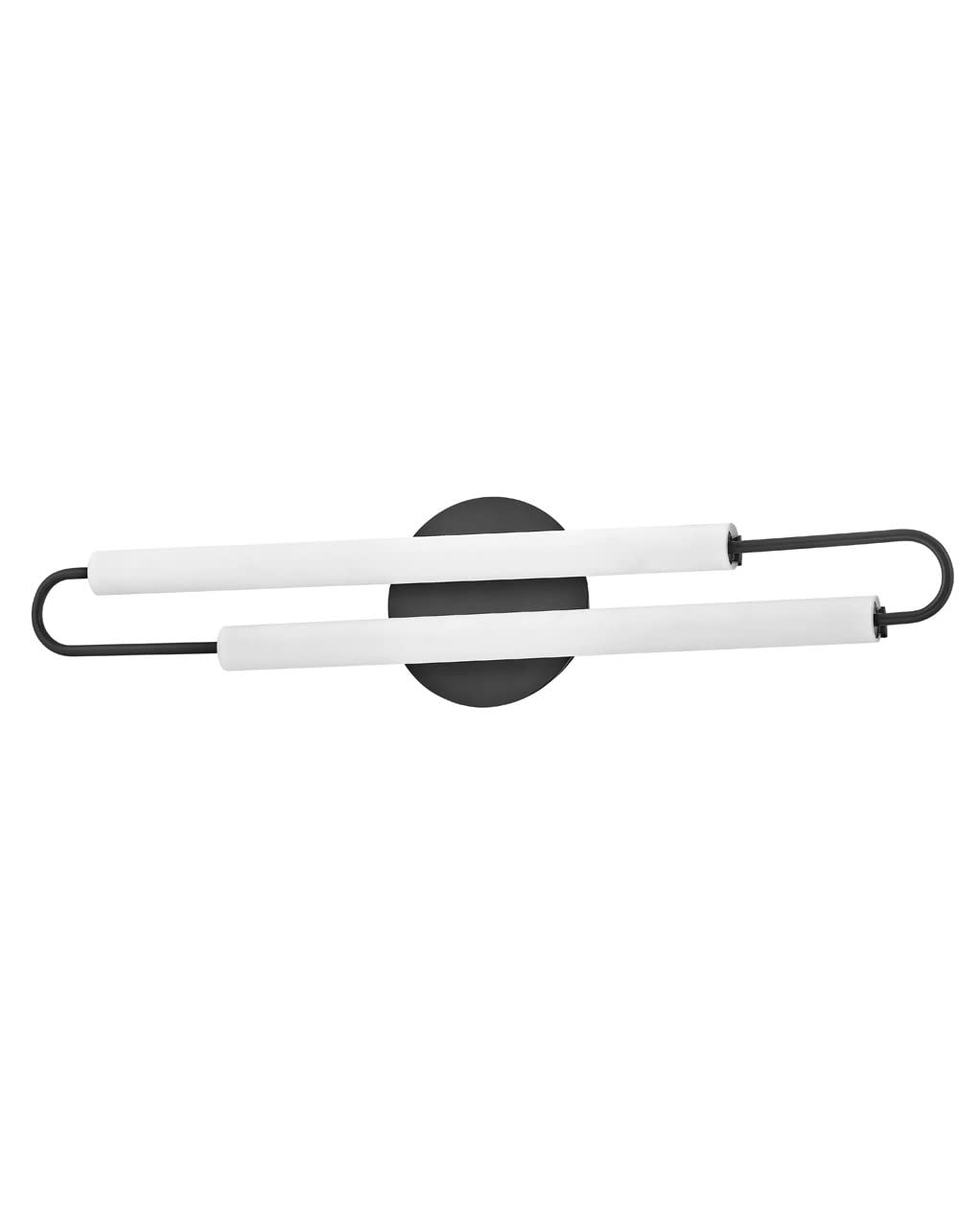 Hinkley EOS Large LED Bathroom Vanity Light Fixture in Black - Modern Lighting for Bathroom, Powder Room & Dressing Area