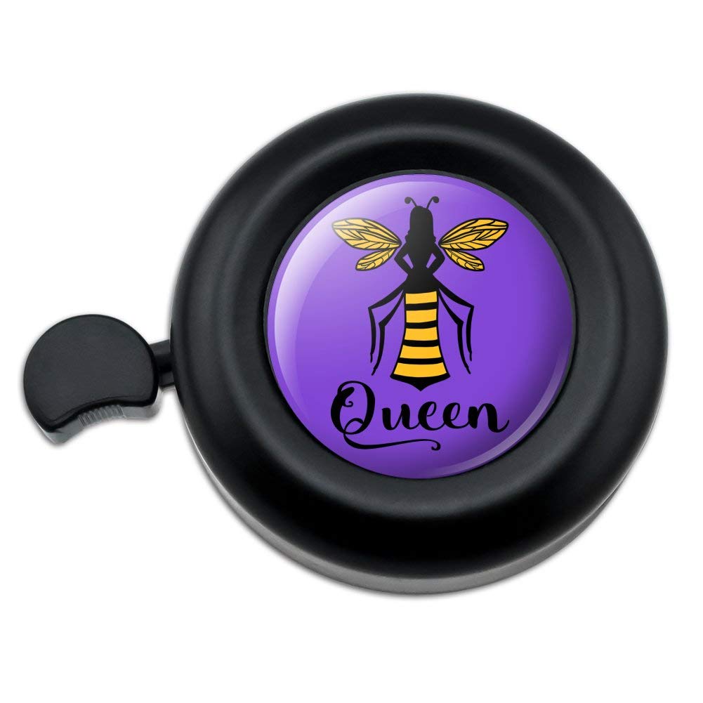 Queen Bee Bicycle Handlebar Bell - Loud & Cute Bike Accessory for Kids & Adults - Perfect for City Commuting, Mountain Biking & Cycling Safety