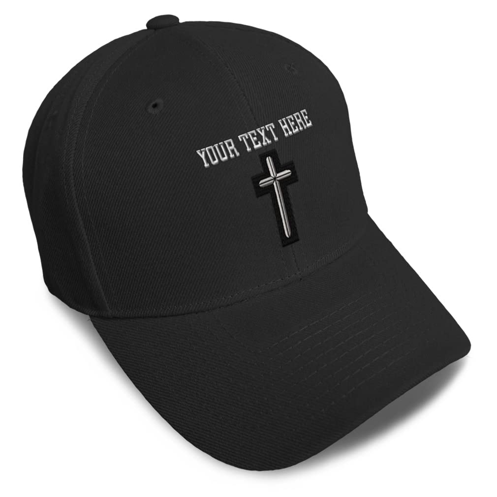 Custom Embroidered Chaplain Cross Baseball Cap - Acrylic Dad Hat for Men & Women - Perfect for Church, Military & Outdoor Activities