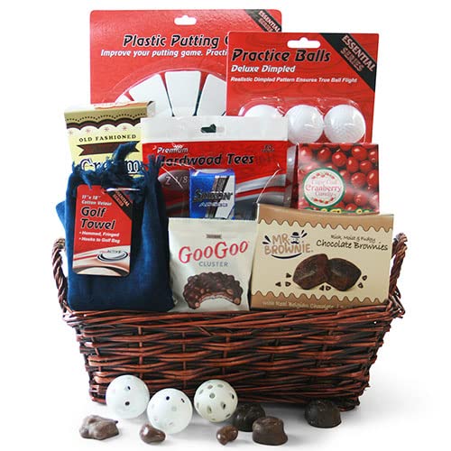 Premium Chocolate & Golf Gift Basket - Gourmet Treats for Golf Lovers | Perfect for Birthdays, Corporate Gifts & Special Occasions