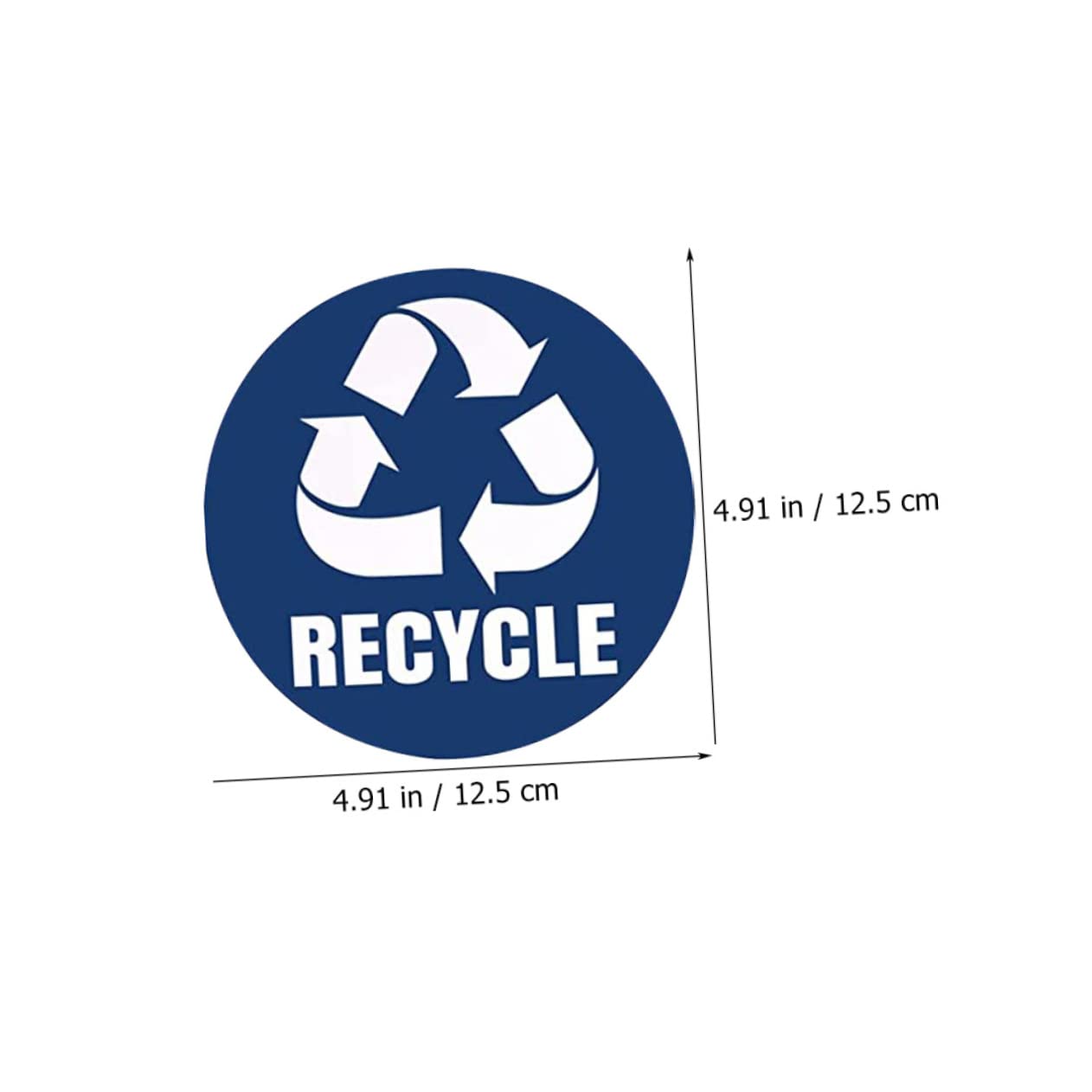 NUOBESTY Recycle & Trash Decal Sticker Set - PVC Waste Sorting Labels for Home & Office Trash Cans - Perfect for Kitchen, Bathroom & Classroom Recycling Bins
