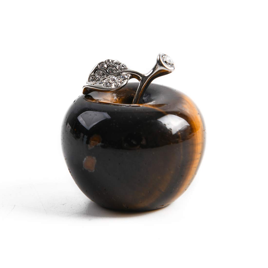 Healing Crystal Apple Figurine - Natural Gemstone Decor for Home & Gifts