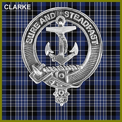 Authentic Clark(e) Scottish Clan Crest Badge Sporran - Premium Kilt Accessory for Highland Dress & Celtic Events
