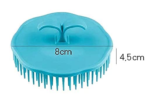 Premium Round Plastic Hair Washing Comb & Scalp Massager - Shower Brush for Men & Women (3-Pack, Multi-Color) - Perfect for Salon, Home Hair Care & Relaxing Scalp Treatment