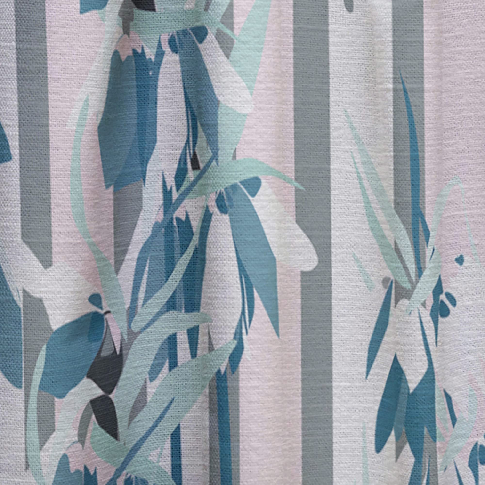 DesignQ Retro Hand-Drawn Lilies Thermal Insulated Curtains - Single Panel 52x120 Inches - Elegant Window Drapes for Bedroom & Living Room | Perfect for Home Decor, Privacy & Temperature Control