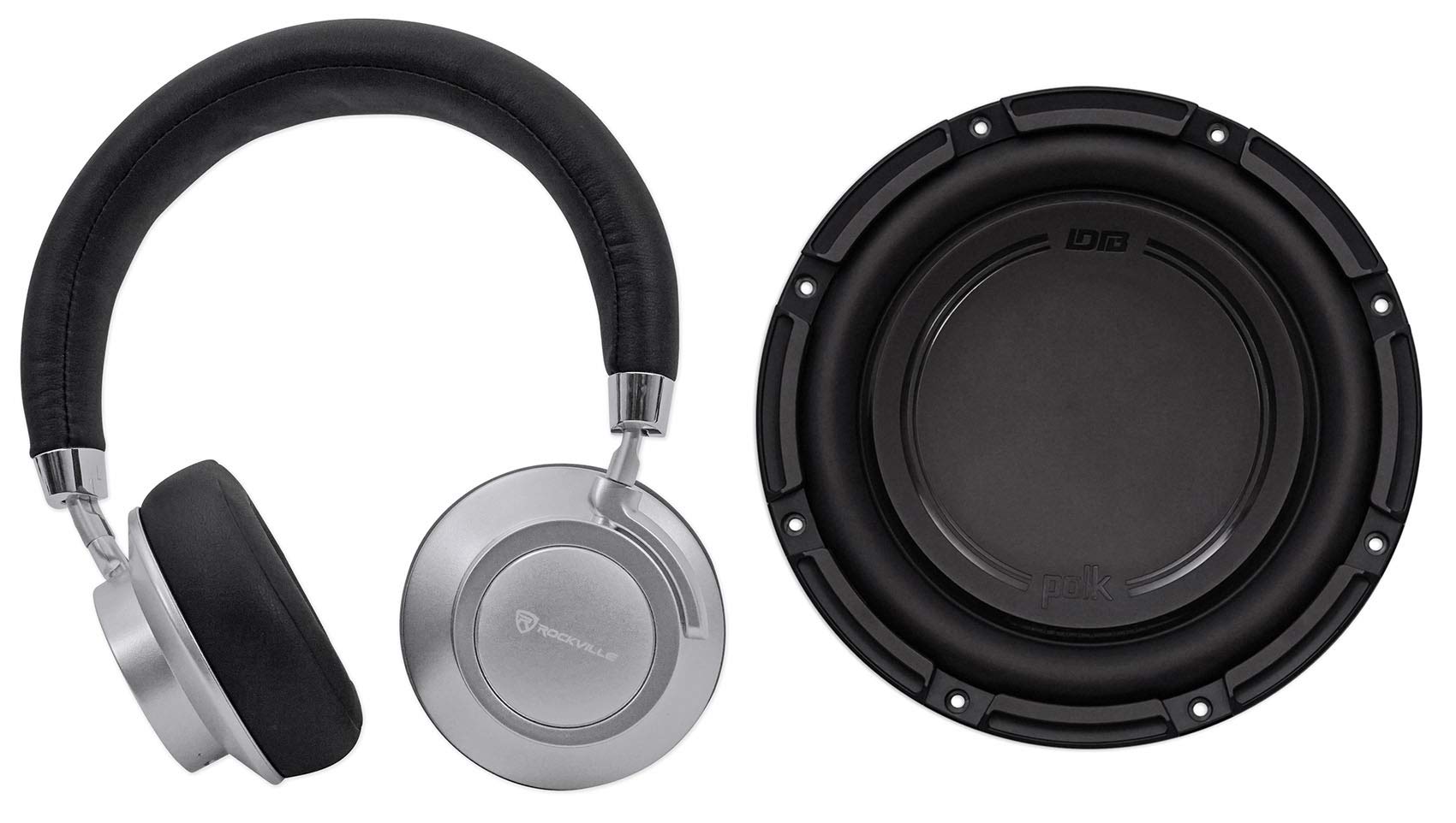 Polk Audio DB1042SVC 10-Inch 1050 Watt High Power Car and Marine Subwoofer with Headphones - Perfect for Boats, Trucks and Home Theater Bass Enhancement