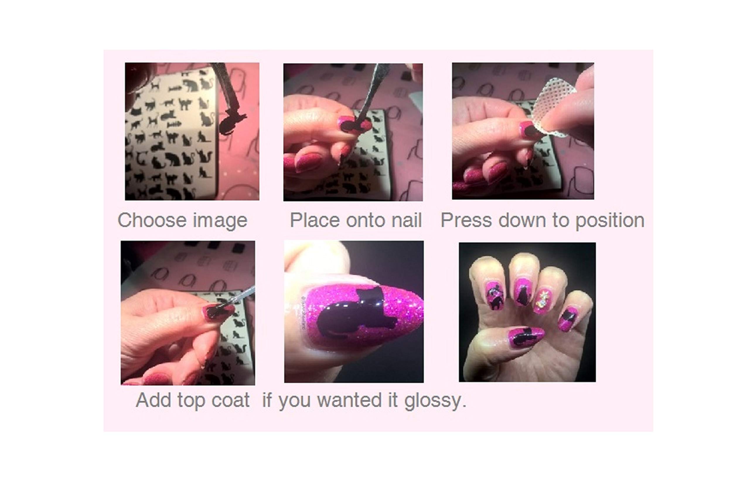 Breast Cancer Awareness Ribbon Nail Stickers - Pink Ribbon Nail Decals for Women - Perfect for Fundraisers, Support Events & DIY Nail Art