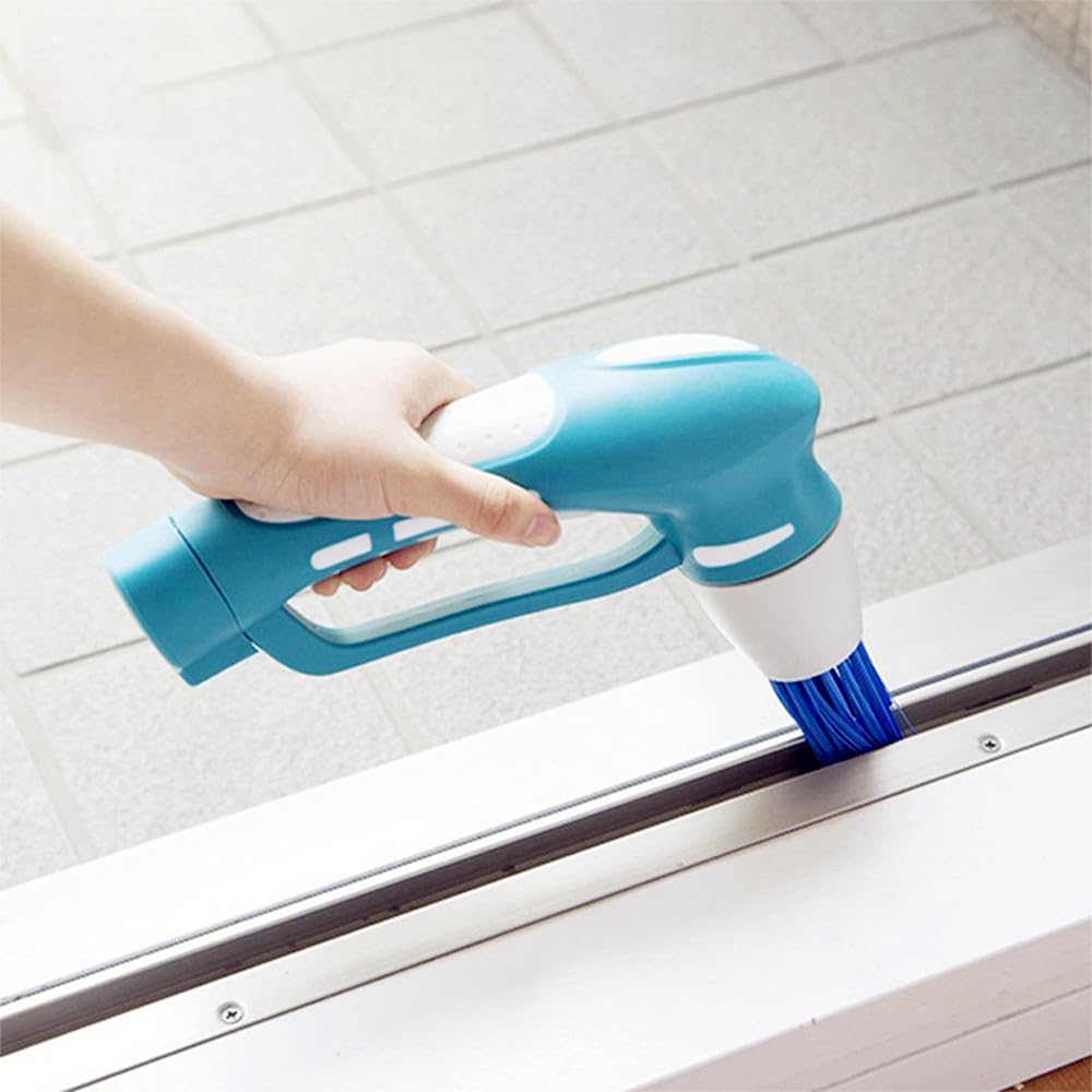 RICHOOSE Cordless Electric Scrubber - 6 Brush Heads for Bathroom, Kitchen & Shower Cleaning