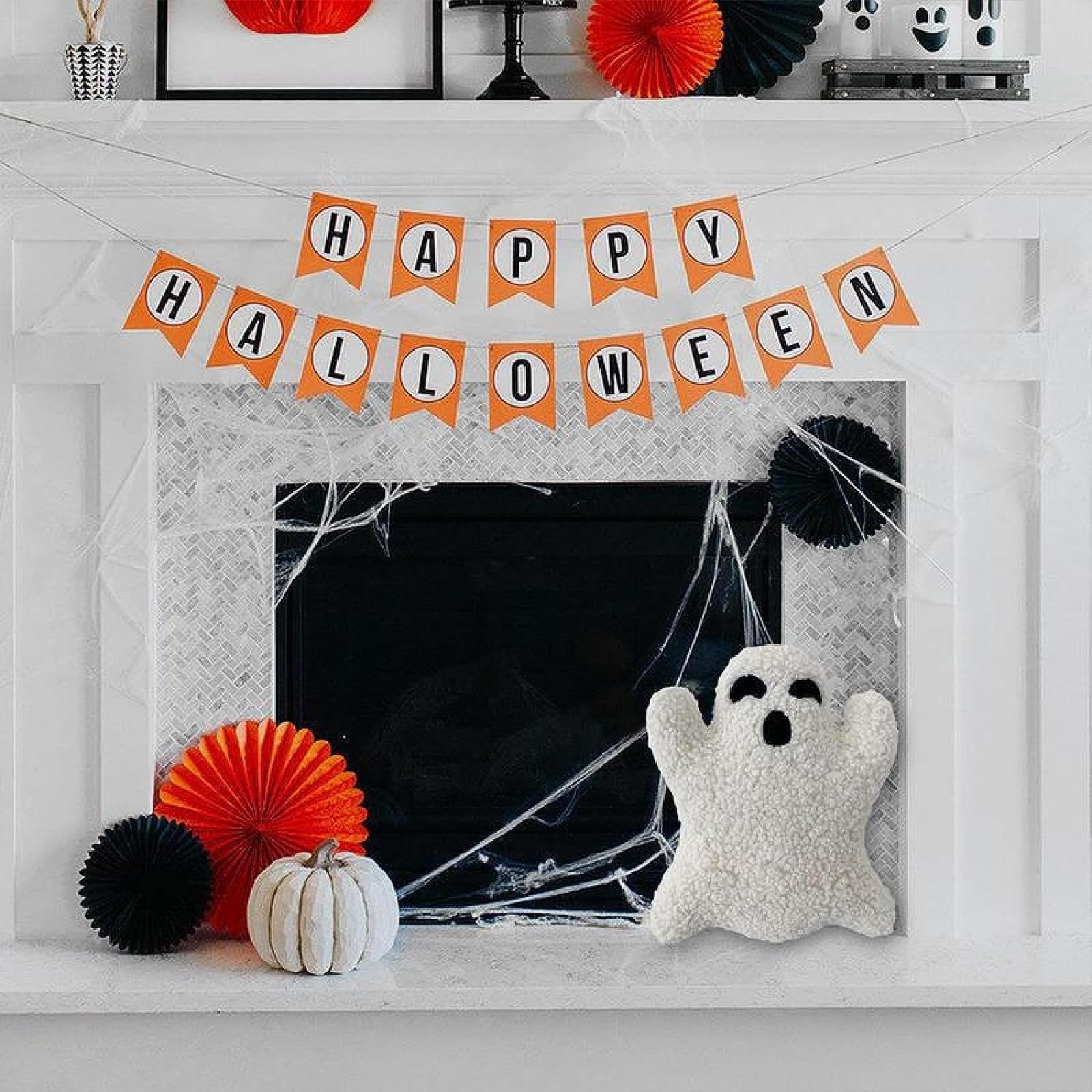 Spooky Halloween Ghost Pillow Set (3PCS) - Soft Plush Ghost-Shaped Throw Pillows for Sofa, Bed & Couch - Cute Decorative Ghost Stuffed Animal for Kids, Holiday Party & Home Decor - Perfect Halloween Gift