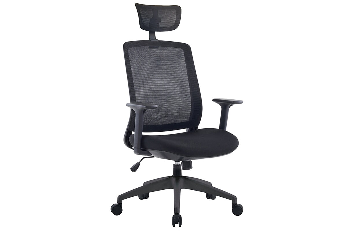 Finch Ergonomic Mesh Office Chair with Adjustable Headrest - Comfortable & Breathable for Home & Workspaces