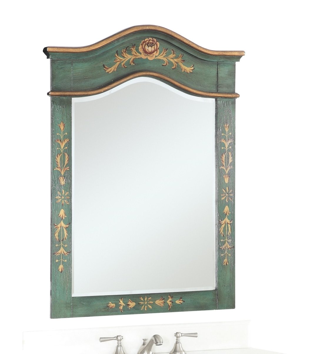 29 Inch Full-Length Wall Mirror - Modern Frameless Design for Bedroom, Bathroom & Entryway - Crossfield MR090GM - Perfect for Home Decor & Vanity Use