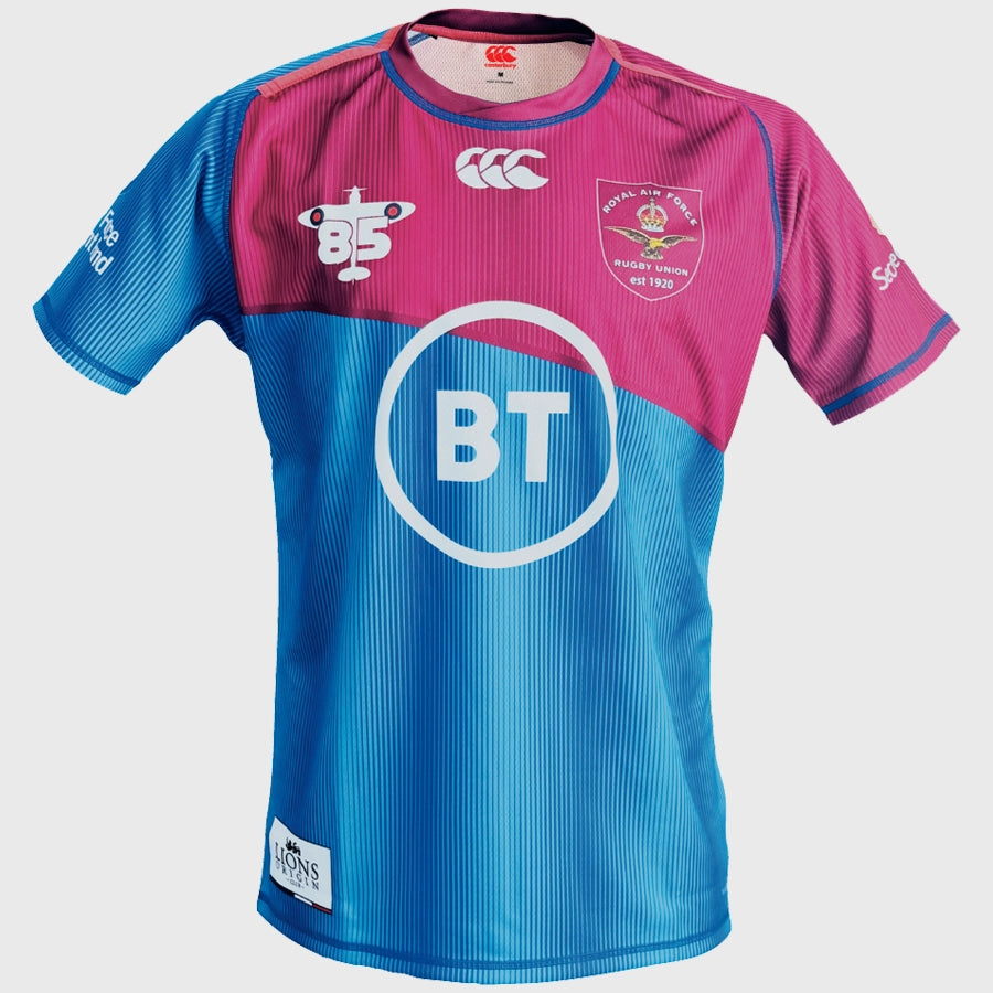 Authentic Canterbury RAF Home Replica Rugby Shirt - Vintage Rugby Jersey for Men - Perfect for Match Days, Sports Events & Casual Wear