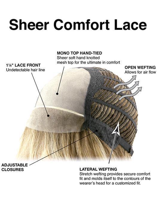 Cheers HF Synthetic Lace Front Wig with Mono Top - Natural Looking Hair Replacement for Women | Perfect for Cosplay, Daily Wear & Special Occasions