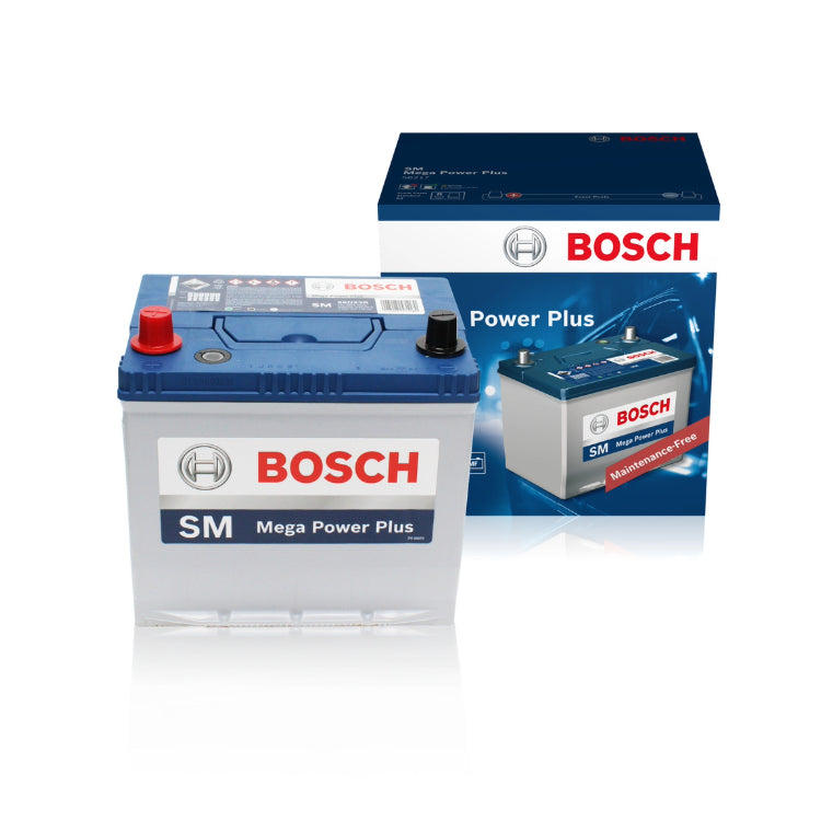 Bosch 55D23R Car Battery - 550 CCA, High Performance Auto Battery for Reliable Starting Power - Perfect for Sedans, SUVs, and Trucks in Cold Weather Conditions