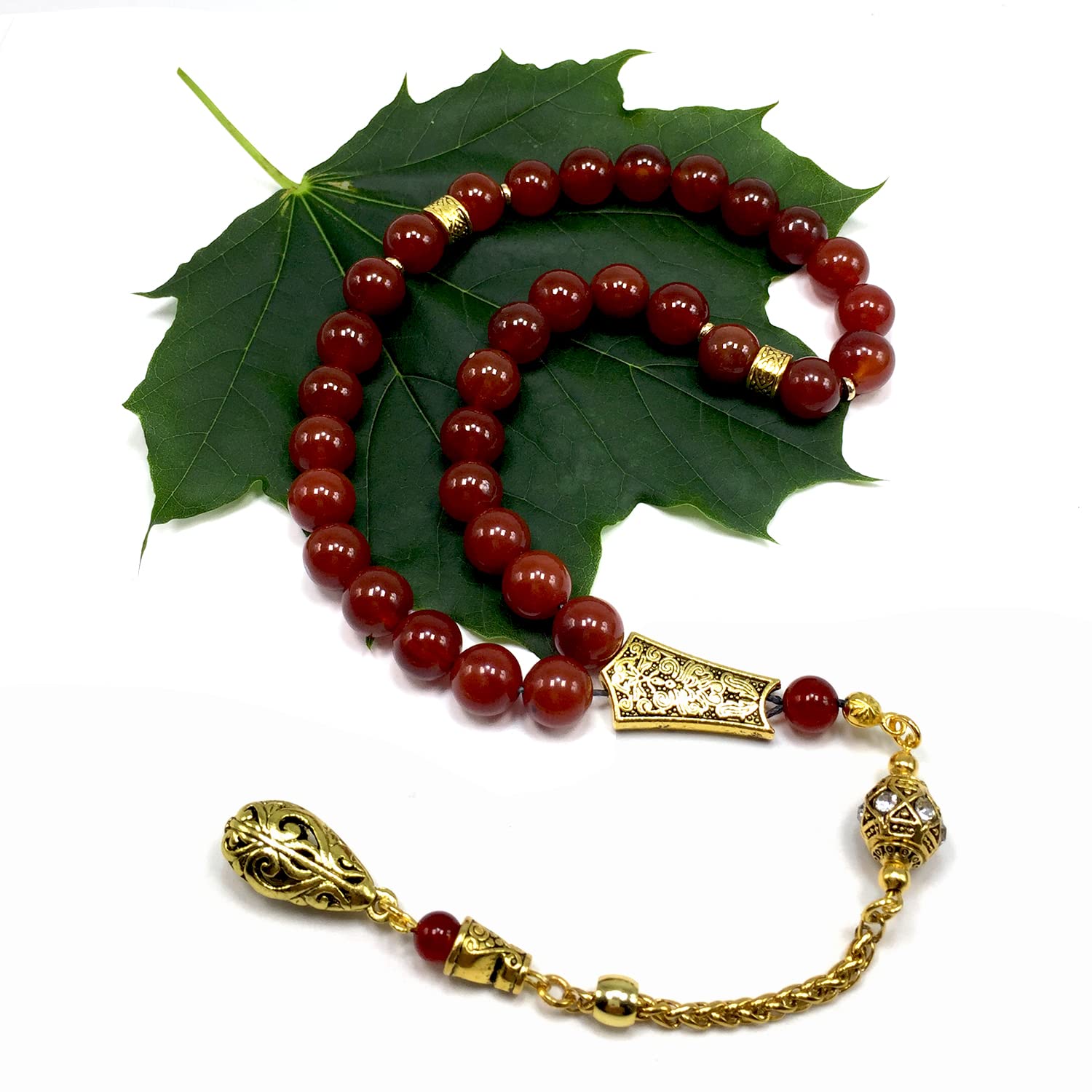 Premium Prayer Beads - Handmade Tasbih, Misbaha, Rosary for Meditation, Stress Relief & Spiritual Practice | Perfect for Muslim, Christian, Buddhist Prayer & Worry Bead Therapy